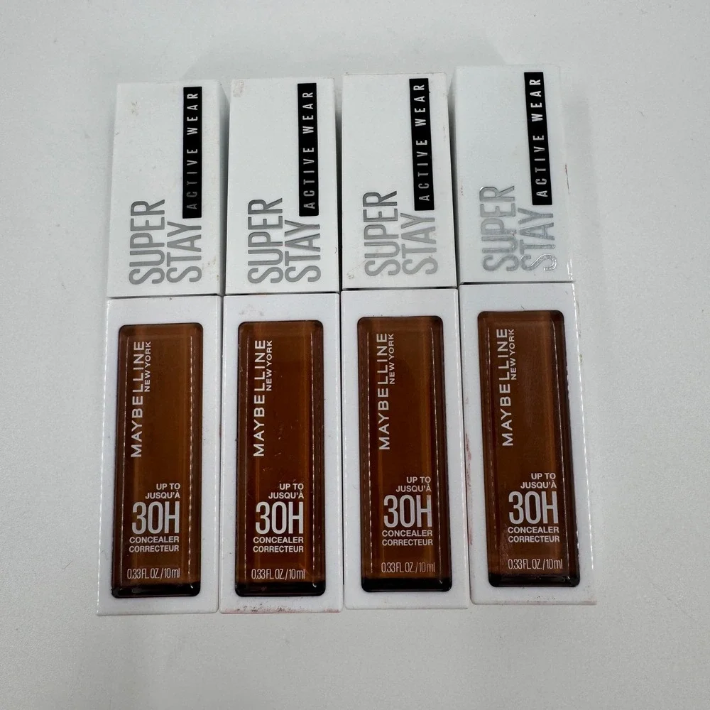 Lot of 4 Maybelline Super Stay Active Wear Concealer Shade 57 30H Full Coverage‎